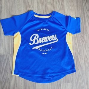 Milwaukee Brewers athletic shirt, Toddler size 4